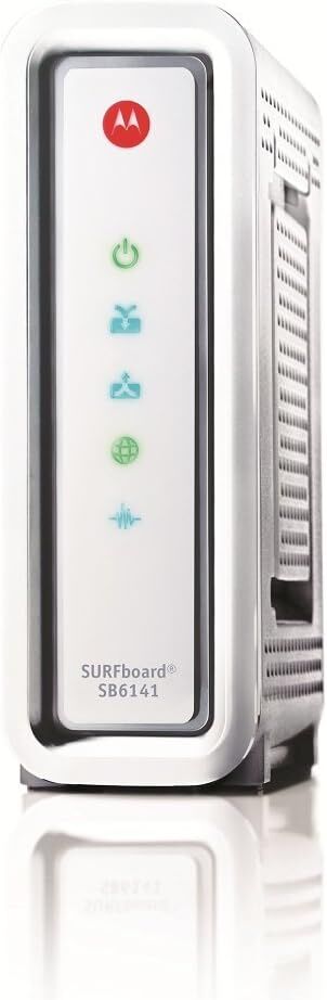 ARRIS / Motorola SurfBoard SB6141 DOCSIS 3.0 Cable Modem - White