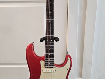 Fender American Deluxe Fat Stratocaster HSS Rosewood Fretboard 2003 - Chrome Red