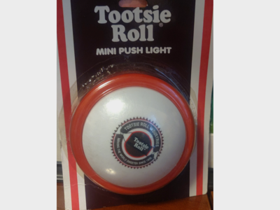 LOT OF 4 PKGS Vintage Tootsie Roll Candy Mini Push Light Room Decor New MIB - HTF Rare
