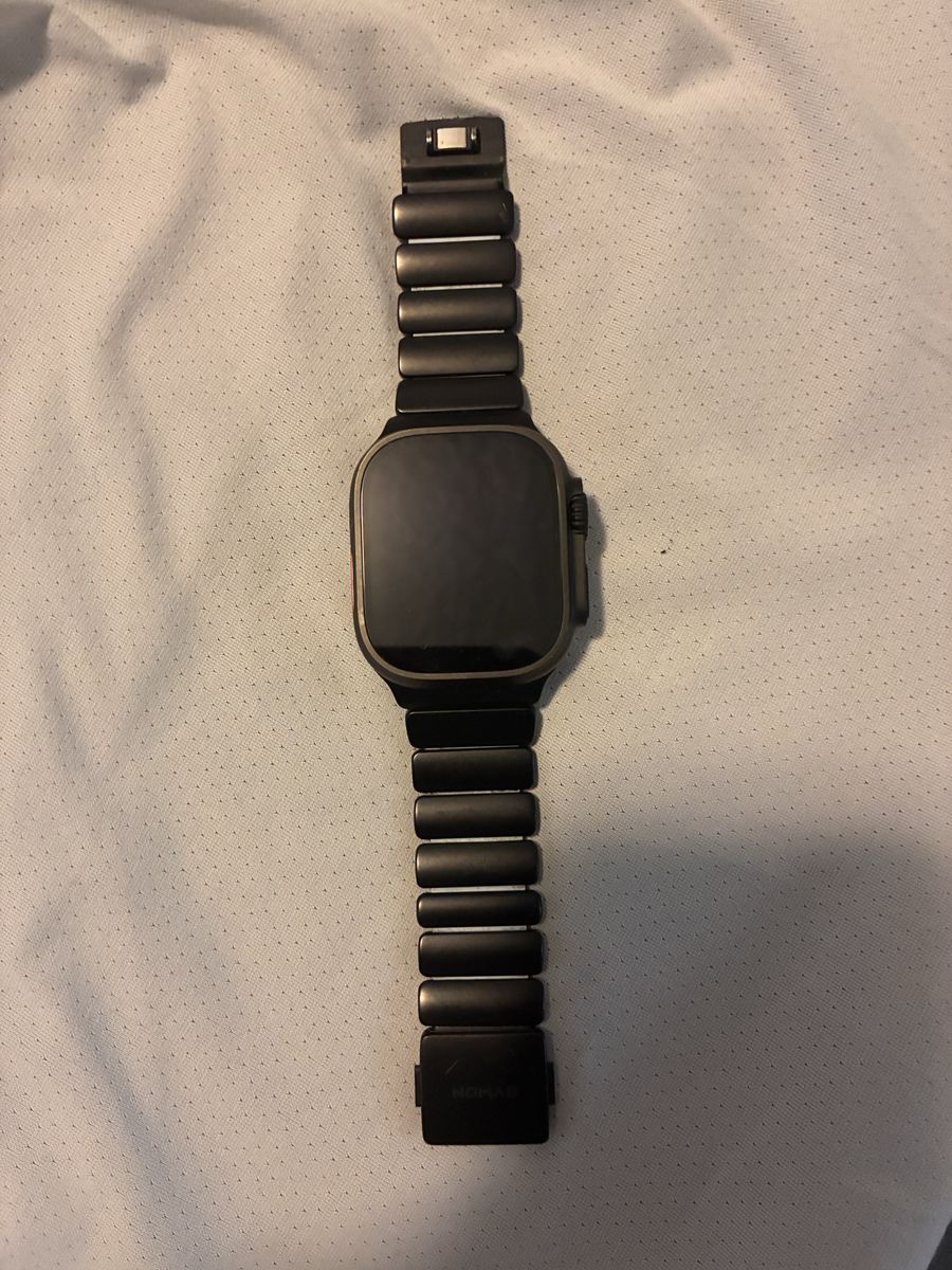 Apple Watch Ultra 2 Black Titanium with Nomad Titanium Band & Black Ocean Band