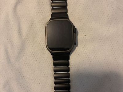 Apple Watch Ultra 2 Black Titanium with Nomad Titanium Band & Black Ocean Band