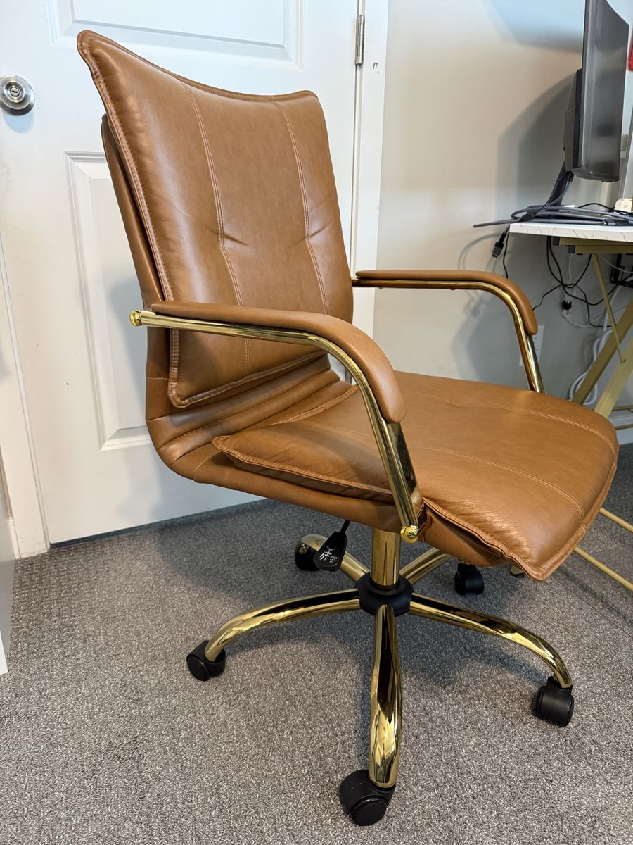 Faux Leather Desk Chair