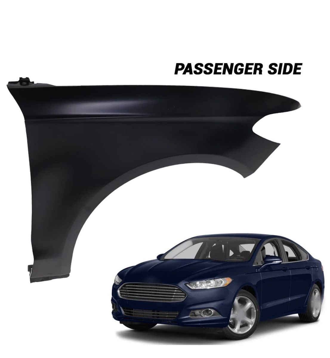 Passenger Side Fender for 2013-2016 Ford Fusion (Fits Energi, Titanium, S, SE, Hybrid Models)
