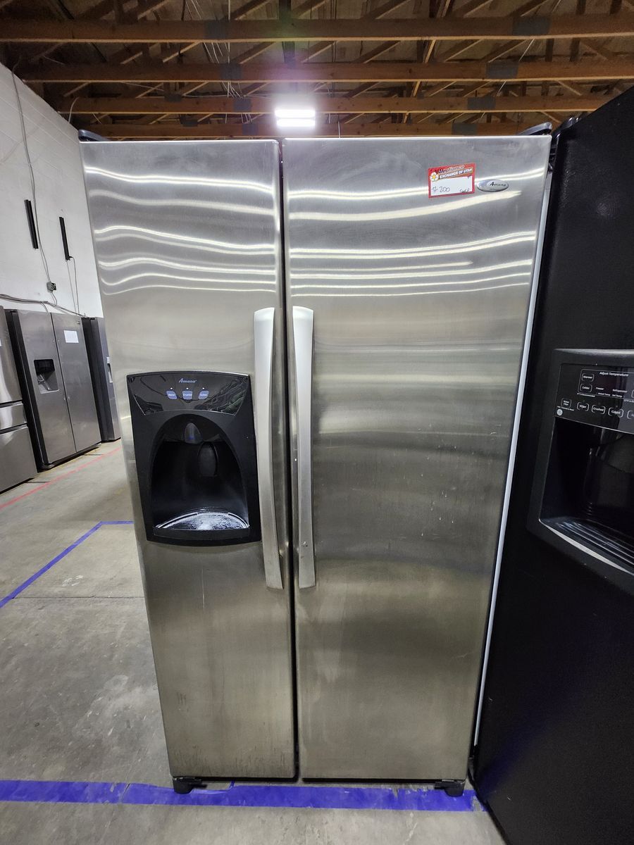 Amana Stainless Steel Side-by-Side Refrigerator 