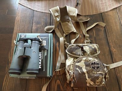 Vortex Razor UHD 8x42 Binoculars with Alaska Guide Creations Bino Harness Pack