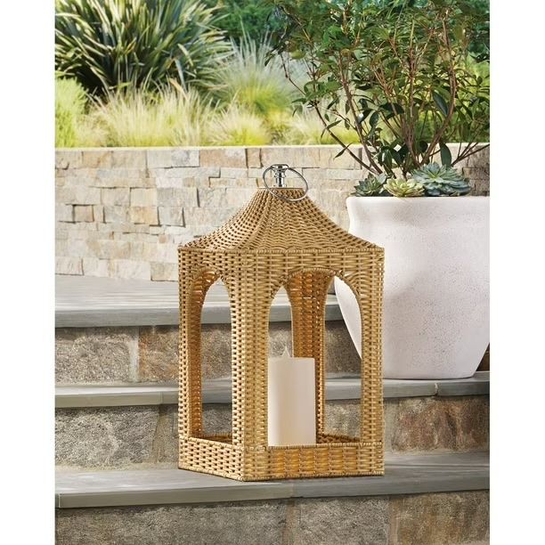 Member’s Mark Iron Wicker Lantern – 24”