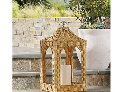 Member’s Mark Iron Wicker Lantern – 24”