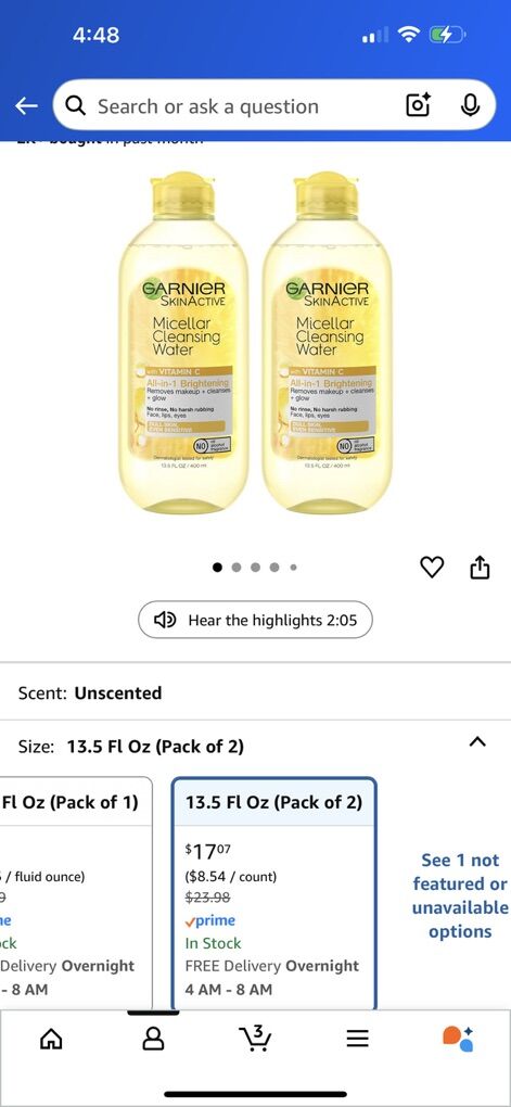 GarnIer Skin Active Micellar Cleansing WateR