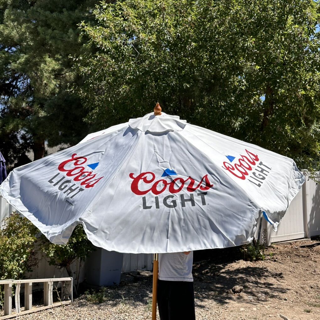 New Coors Light Outdoor Umbrella