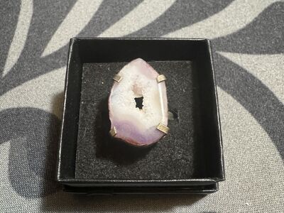 Natural Geode Ring