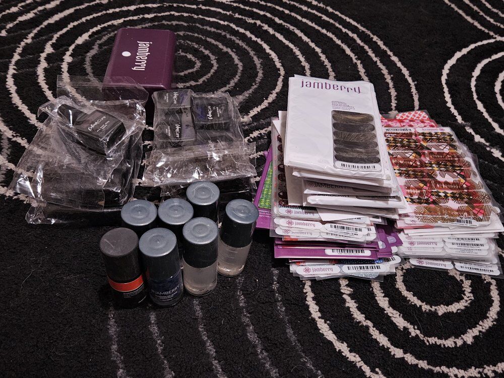 Jamberry 300x Nail Stickers, Heater, Gels & Polish