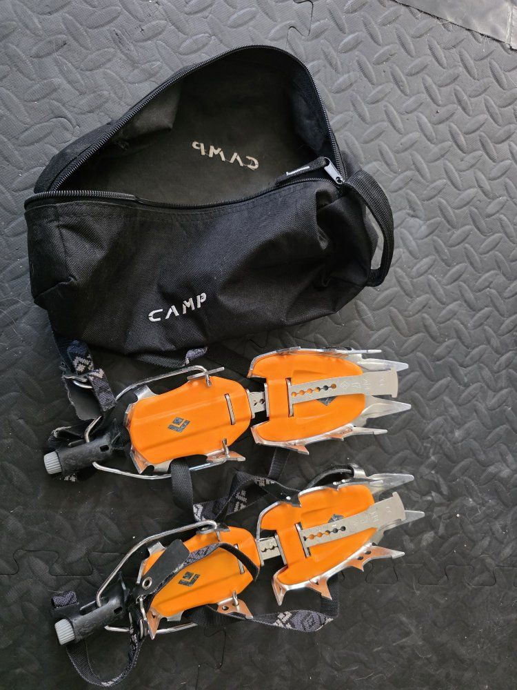 Black Diamond Serac Clip Crampons - Pro Version, Adjustable, with CAMP Carry Bag