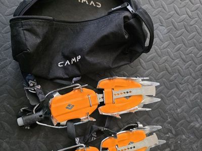 Black Diamond Serac Clip Crampons - Pro Version, Adjustable, with CAMP Carry Bag
