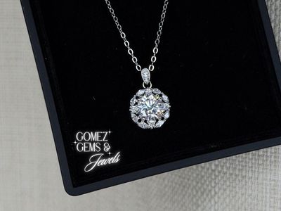 Sterling Silver Moissanite Necklace