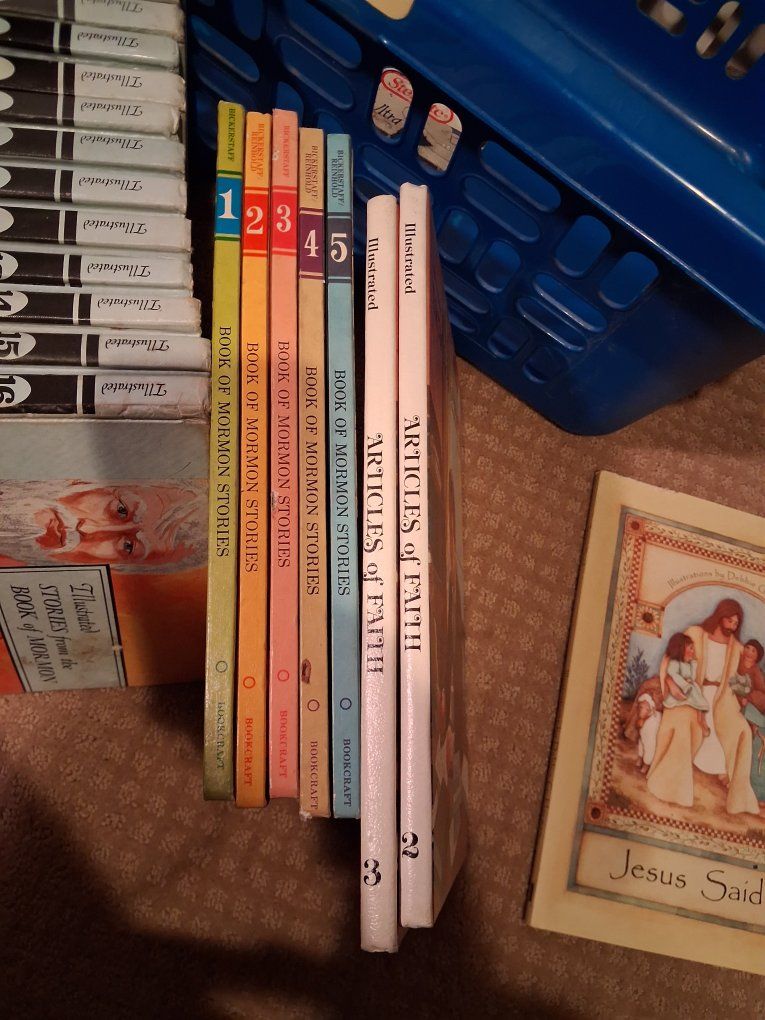 Illustrated Stories from the Book of Mormon, Book of Mormon Stories & Articles of Faith Book Lot
