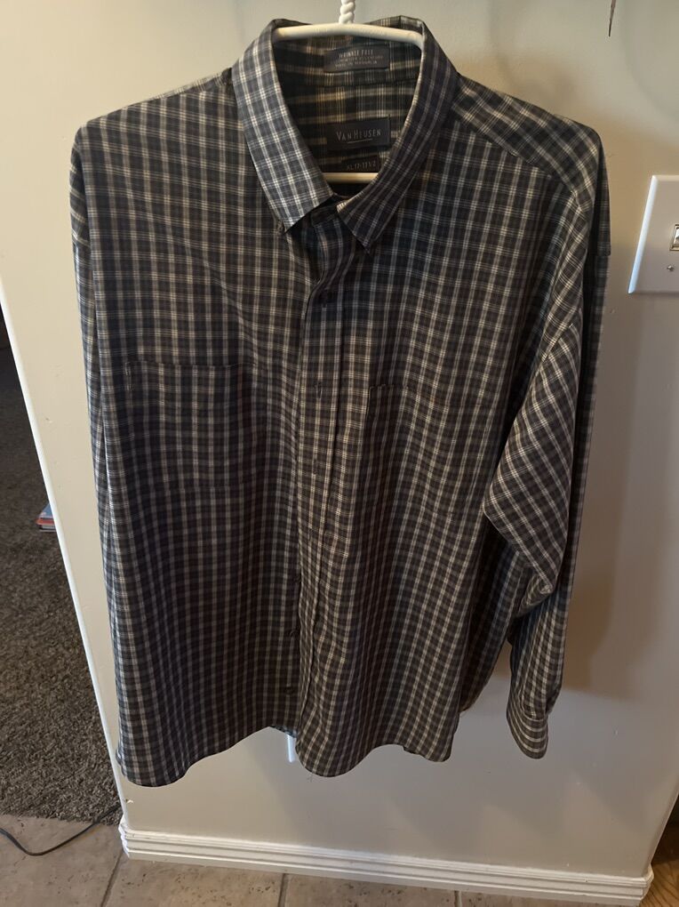 Van Heusen Long Sleeve Shirt XL 17-17 1/2