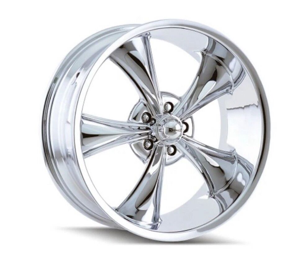 New Ridler Wheel 695C Chrome 18x9.5 Single Rim