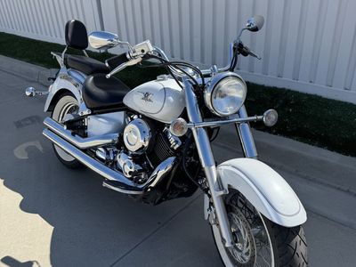 Yamaha V-Star 650 Classic Motorcycle - White, Runs Great, New Battery & Service