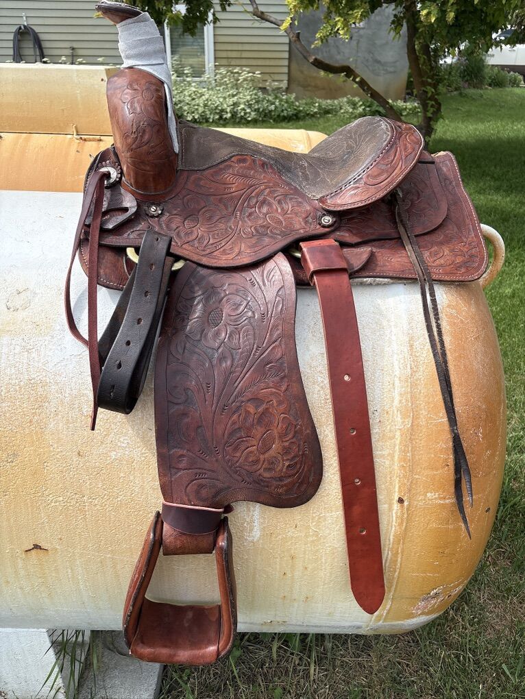 14.5 Inch Lonestar Roping Saddle