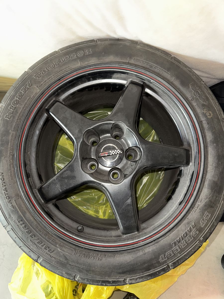 Black C6 Corvette Wheels With Tires And 20mm Wheel