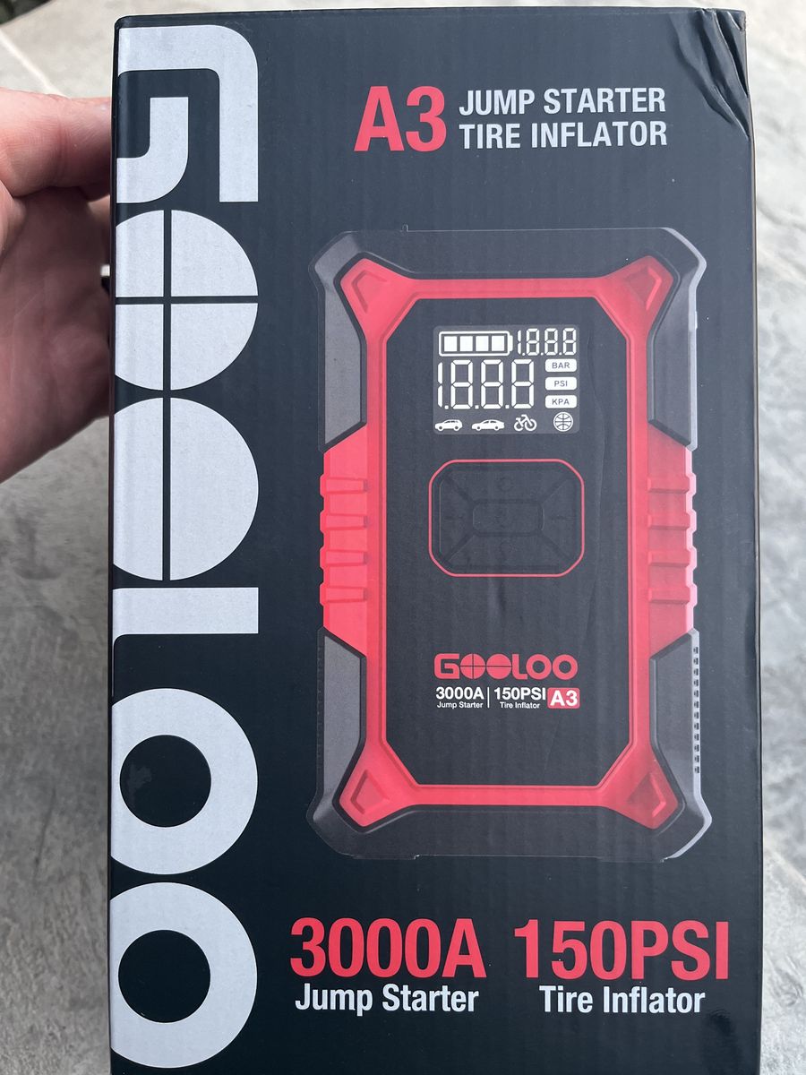 Jump starter tire inflator battery pack brand new
