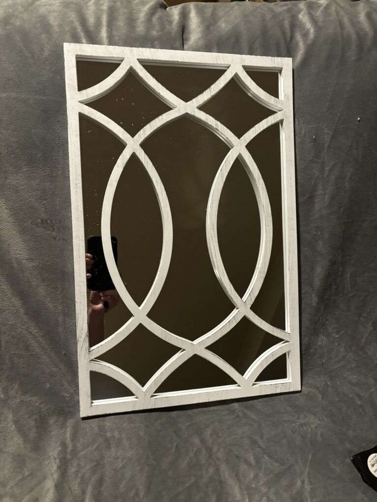 White Mirror Decor Wall Hanging