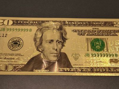 24K Gold Foil $20 Dollar Bill Collectible Banknote