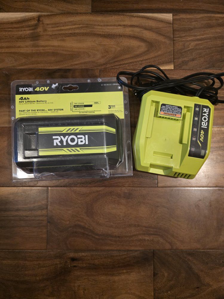 Ryobi 40V 4Ah Lithium Battery and Charger Set