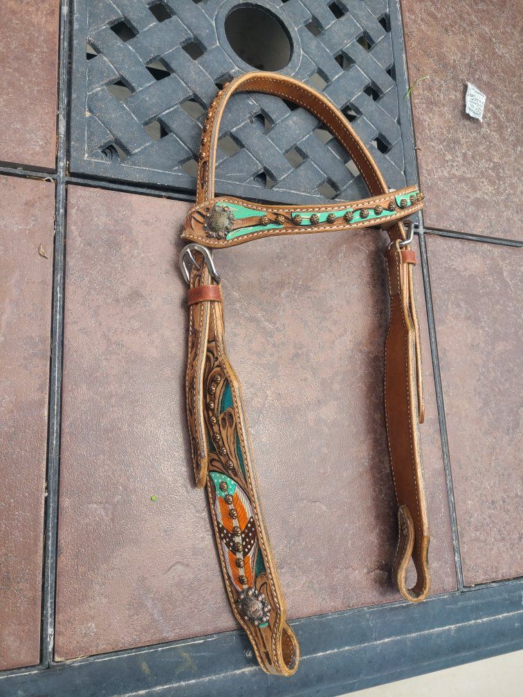 New beautiful horse browband headstall