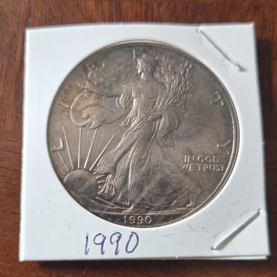 1990 walking liberty Silver dollar