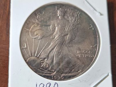 1990 walking liberty Silver dollar