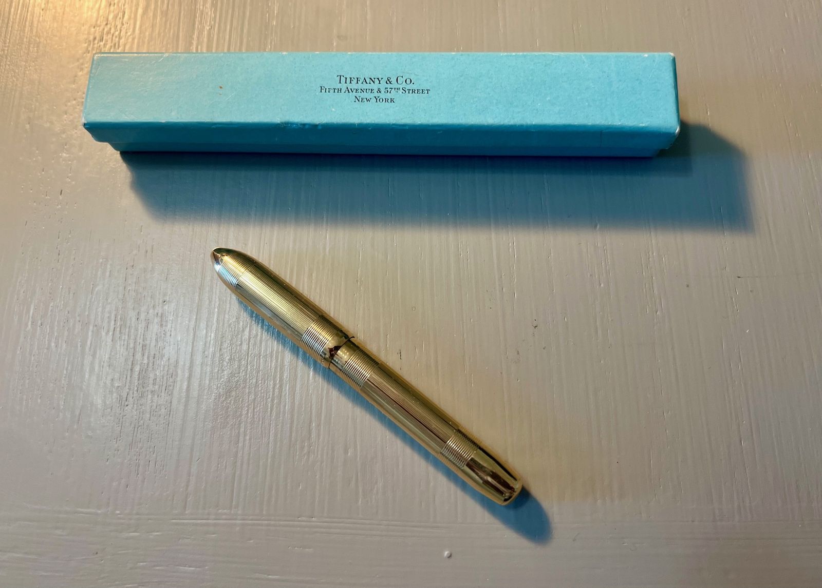 14 Karat Gold Tiffany’s Fountain Pen With Original Box