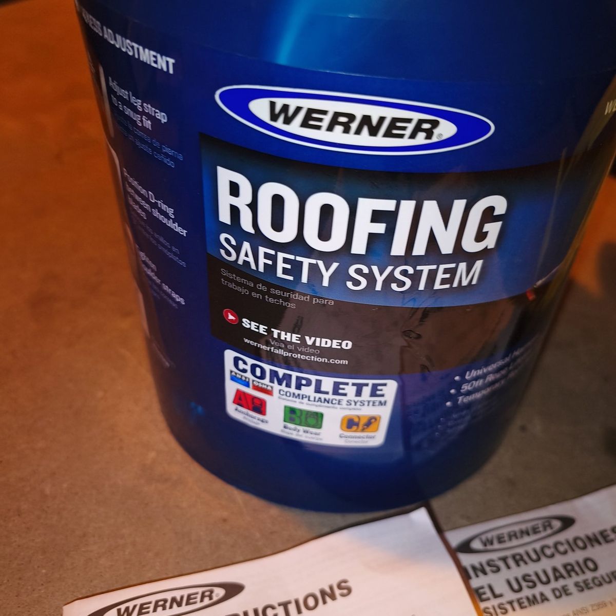 Werner Roofing System Fall Protection Harness Tie Off Kit