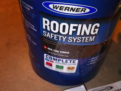 Werner Roofing System Fall Protection Harness Tie Off Kit