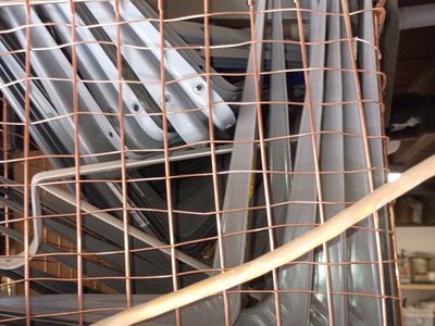 two or three different sizes shelving brackets 30+