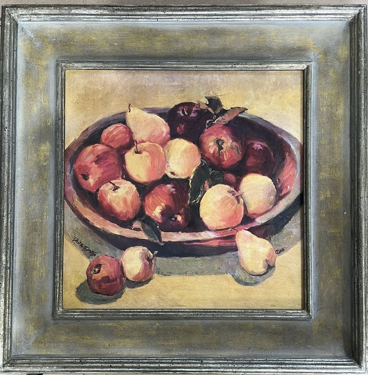 Large Framed Fruit Still-Life Print – Approx. 3 ft. x 3 ft.