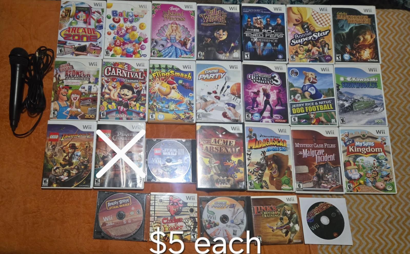 Wii games $5 each including Lego Harry Potter years 1-4! trades considered!