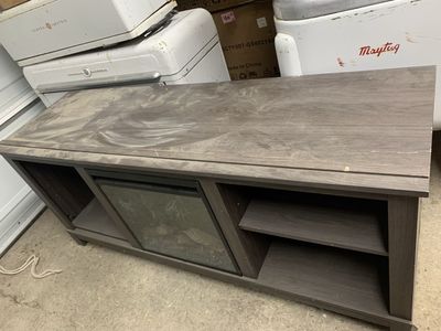 Fireplace tv stand
