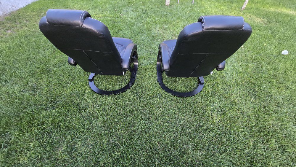 premium RV camper reclining leather chairs