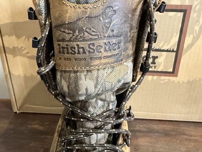 NEW! Irish Setter by Red Wing Big Game Tracker Camo Hunting Boots Size 9 D