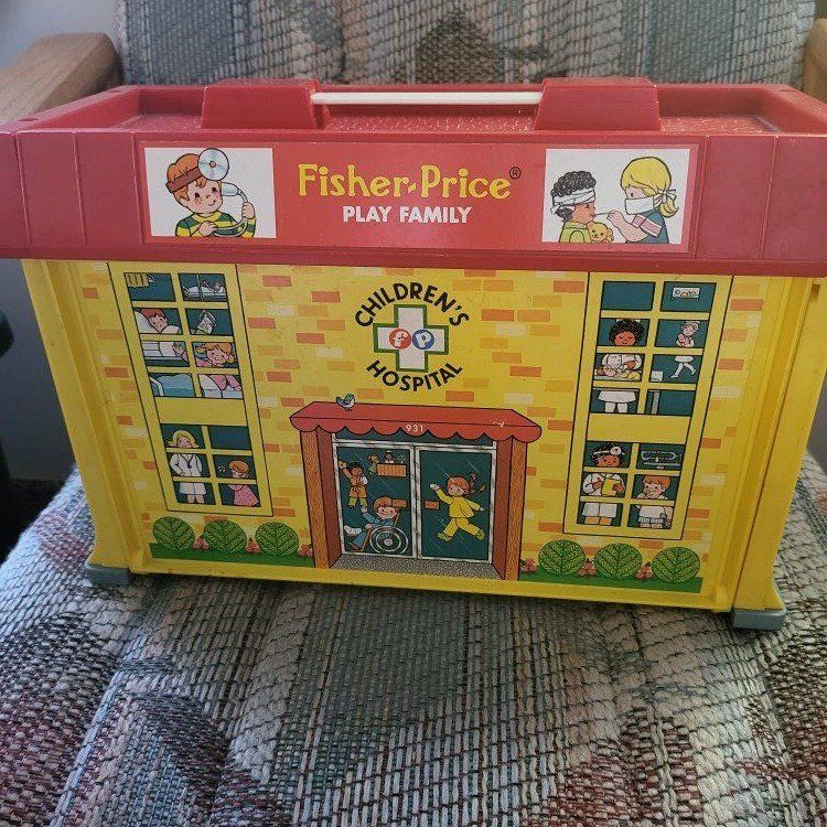 Vintage Fisher-Price Play Family Children's Hospit