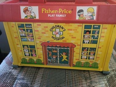 Vintage Fisher-Price Play Family Children's Hospit