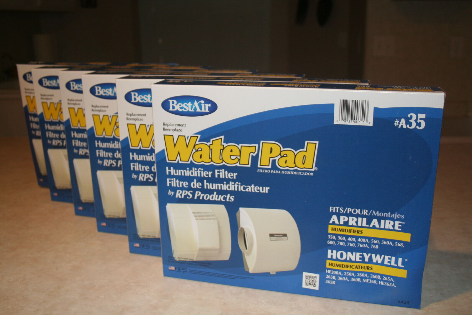 BestAir  Water  Pad A35- Humidifier Filter (New in Box) case of 6