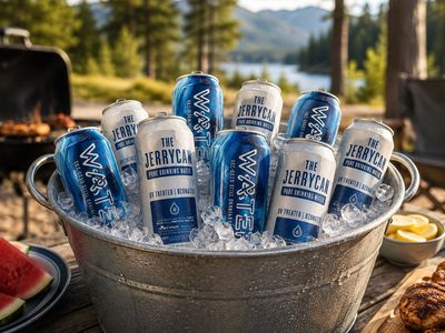 NEW JerryCan Canned Mountain Spring Water – 12 & 24 Packs