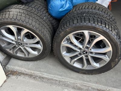 Mercedes-Benz OEM 17" Wheels with Bridgestone Blizzak WS90 Winter Tires 225/50R17 Set of 4