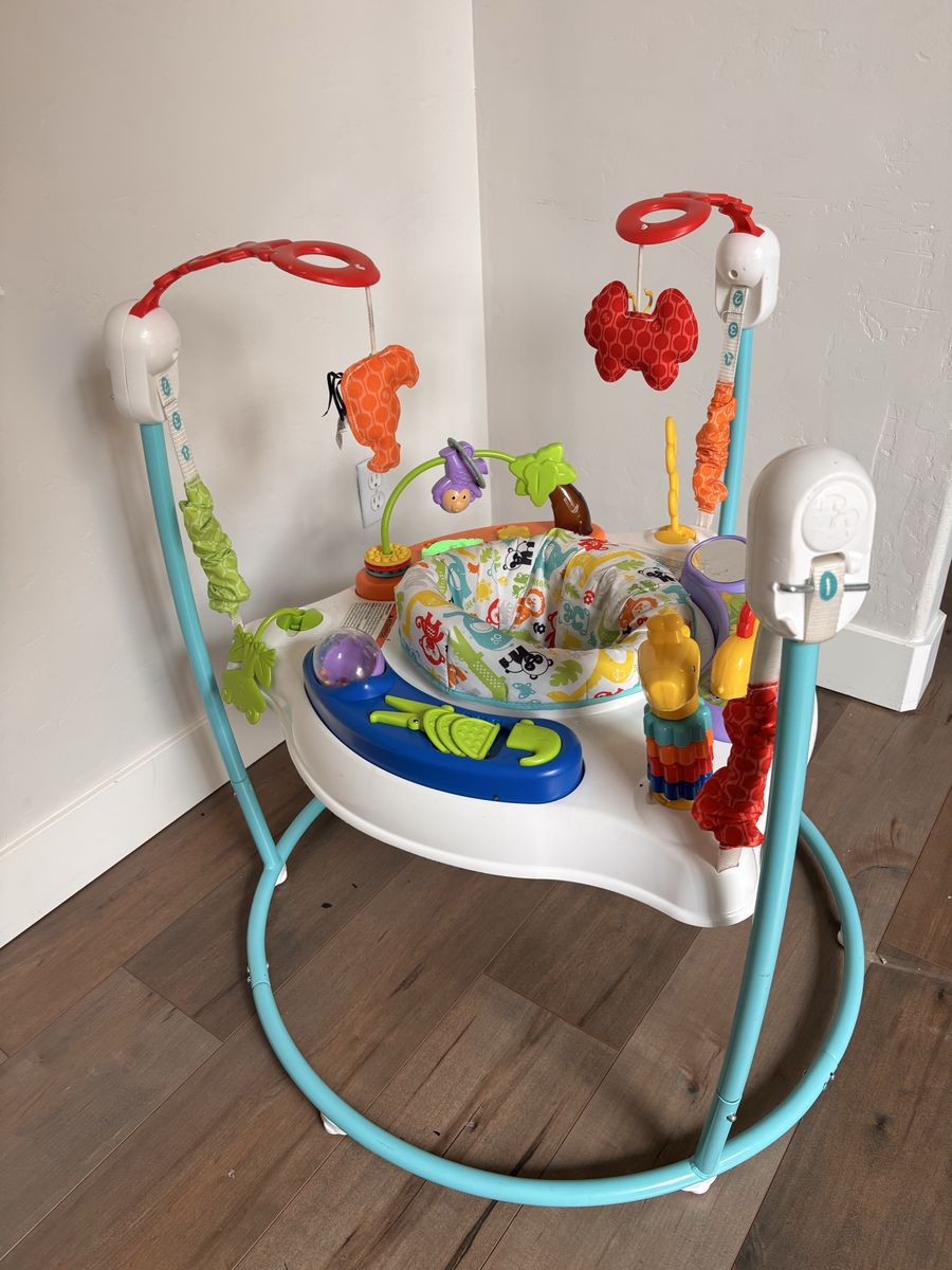 Fisher-Price Rainforest Jumperoo Activity Center Used Good