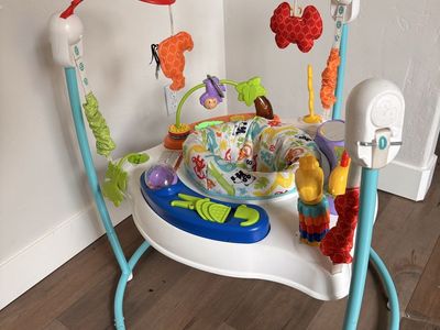 Fisher-Price Rainforest Jumperoo Activity Center Used Good