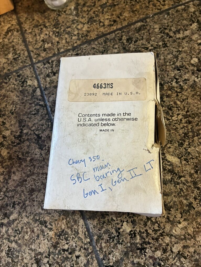 Small Block Chevy Main Bearing Set 4663M