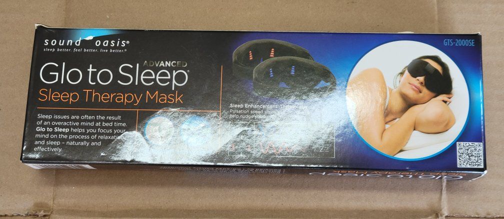 Sound Oasis Advanced Glo to Sleep Sleep Therapy Mask GTS-2000SE Black
