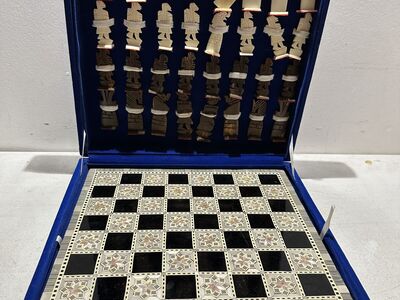 Vintage Egyptian Chess Set SEE PHOTOS